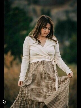 Dahl Atticus Skirt Brown Gingham